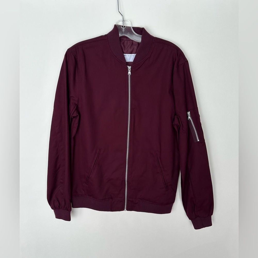 ASOS Wine Red Bomber Jacket